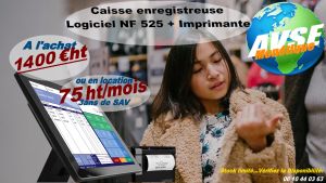 Caisse Tactile 15 Pouces + logiciel NF